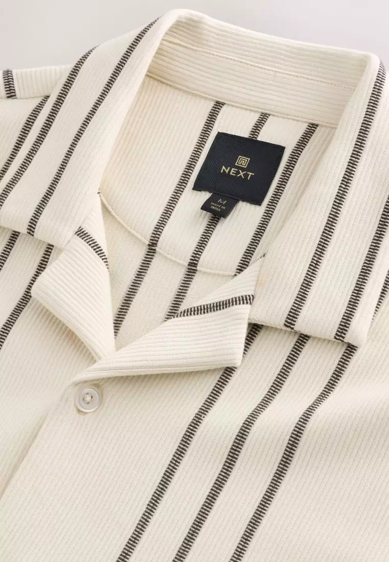 Textured Stripe Jersey Shirt