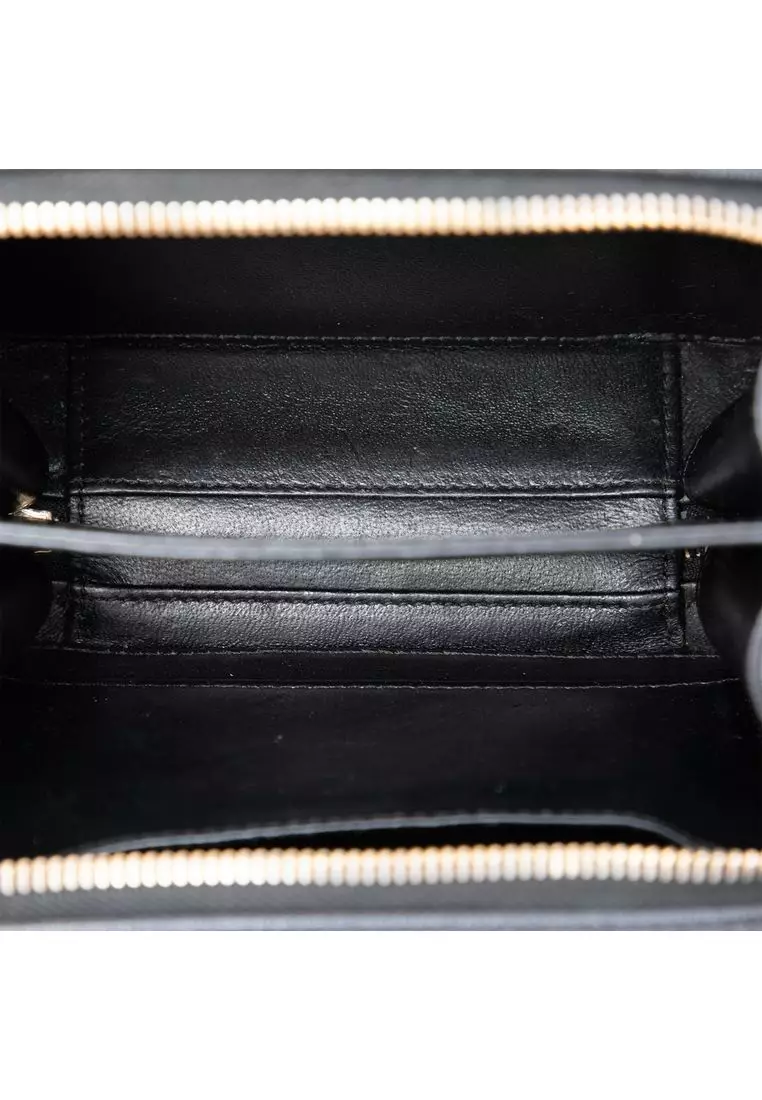 Pre-Loved Chanel Small Caviar Cc Filigree Vanity Case
