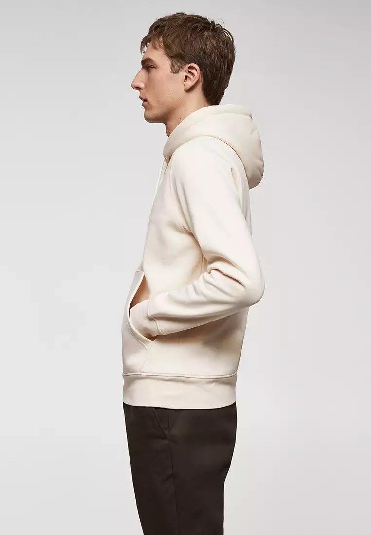 Cotton kangaroo-hooded sweatshirt - Men
