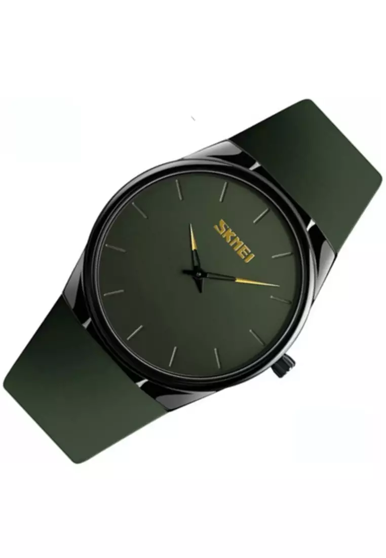 Jam Tangan Casual Analog Pria Waterproof Strap Tali Material Rubber OO19 ORIGINAL