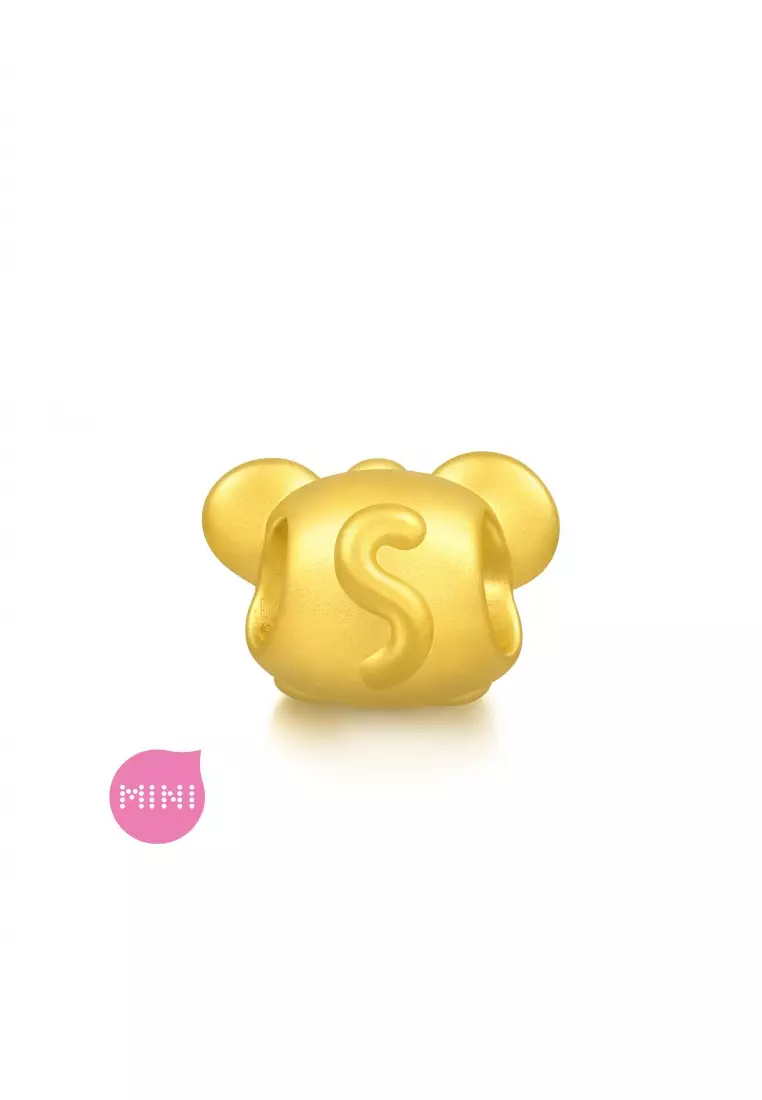 999 24K Gold Chinese Zodiac Rat charm  for Women & Men  95959C  (Bracelet not included)