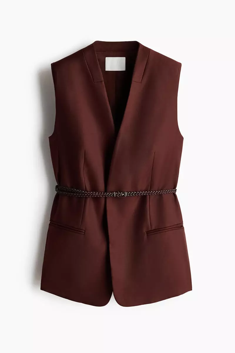 Belted waistcoat