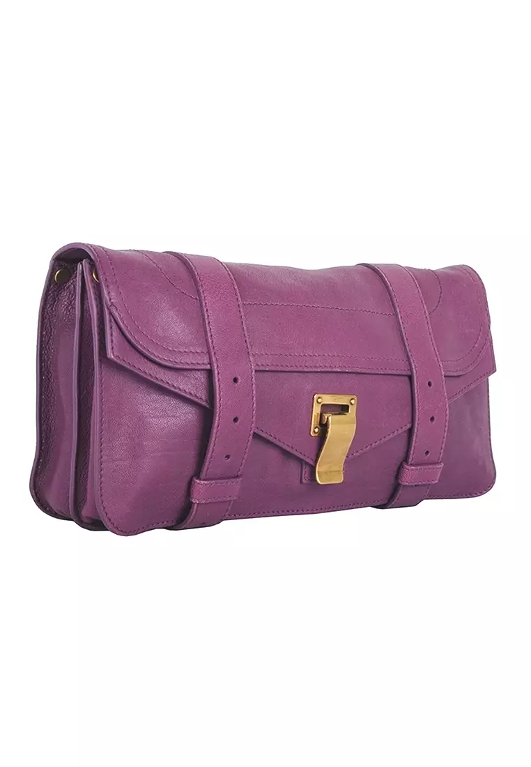 Pre-loved Proenza Schouler PS1 Clutch Bag for Women in Purple - D1-H00001-L001B-7018