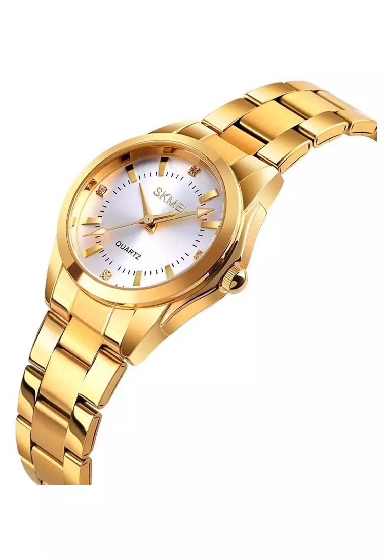 Jam Tangan Analog Wanita Water Resistant 30m Strap Tali Material Stainless Steel LE47 ORIGINAL