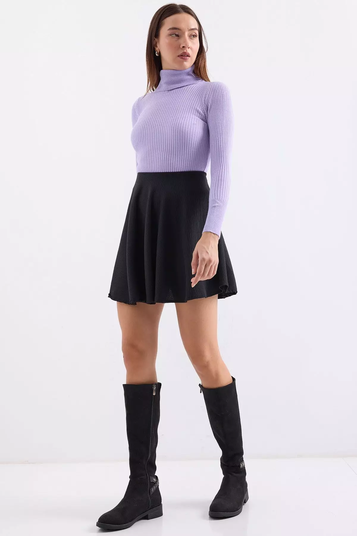 Turtleneck Knit Sweater