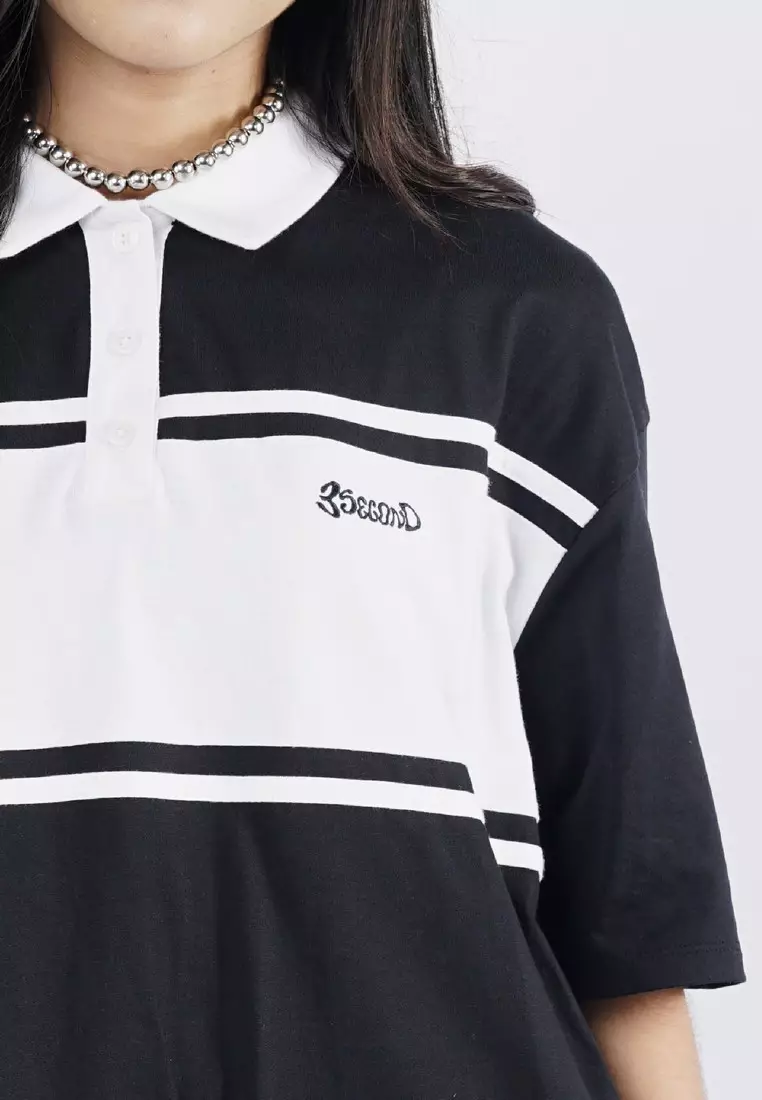 3Second Women's Midi Dress Short Sleeve A Line Collar Blair C030825