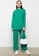 LC WAIKIKI green Standing Collar Crepe Women T-shirt 82234AA5169588GS_4