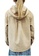 East Pole beige Women's Corduroy Multi Pockets hooded shirt jacket 4BEEEAAF86626DGS_8
