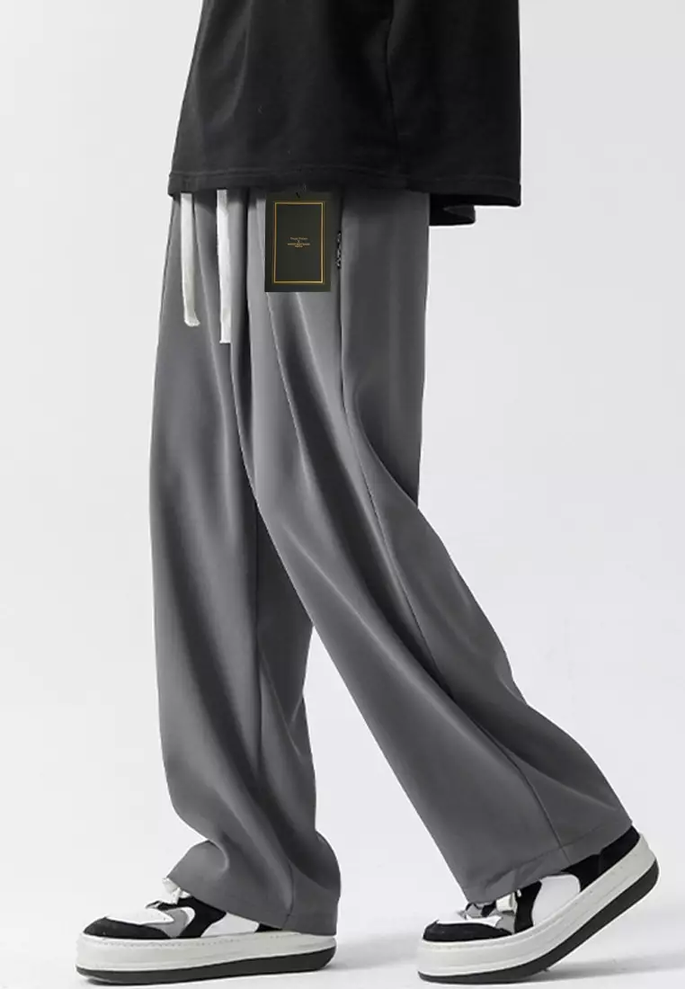 Drawstring Waist Wide-legged Pants LK-DPK2661