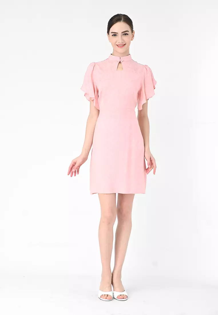 旗袍迷你连衣裙