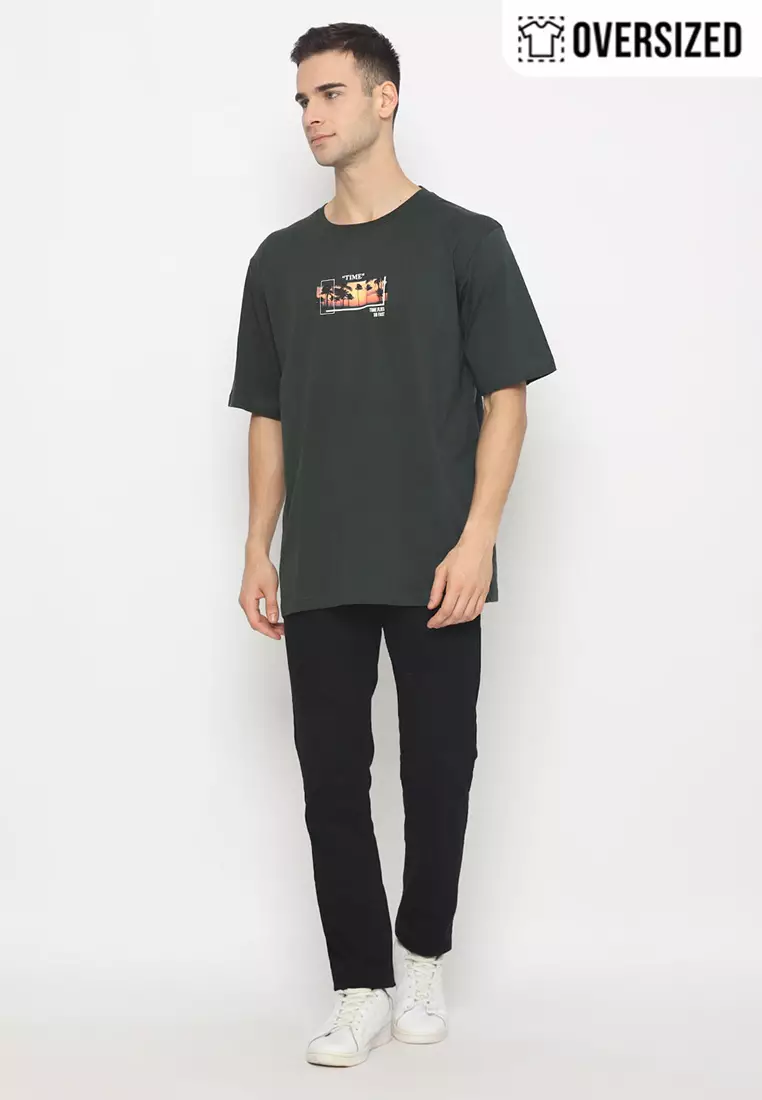 RBJ T-Shirt Cotton Combed Oversized Pria 2079350051