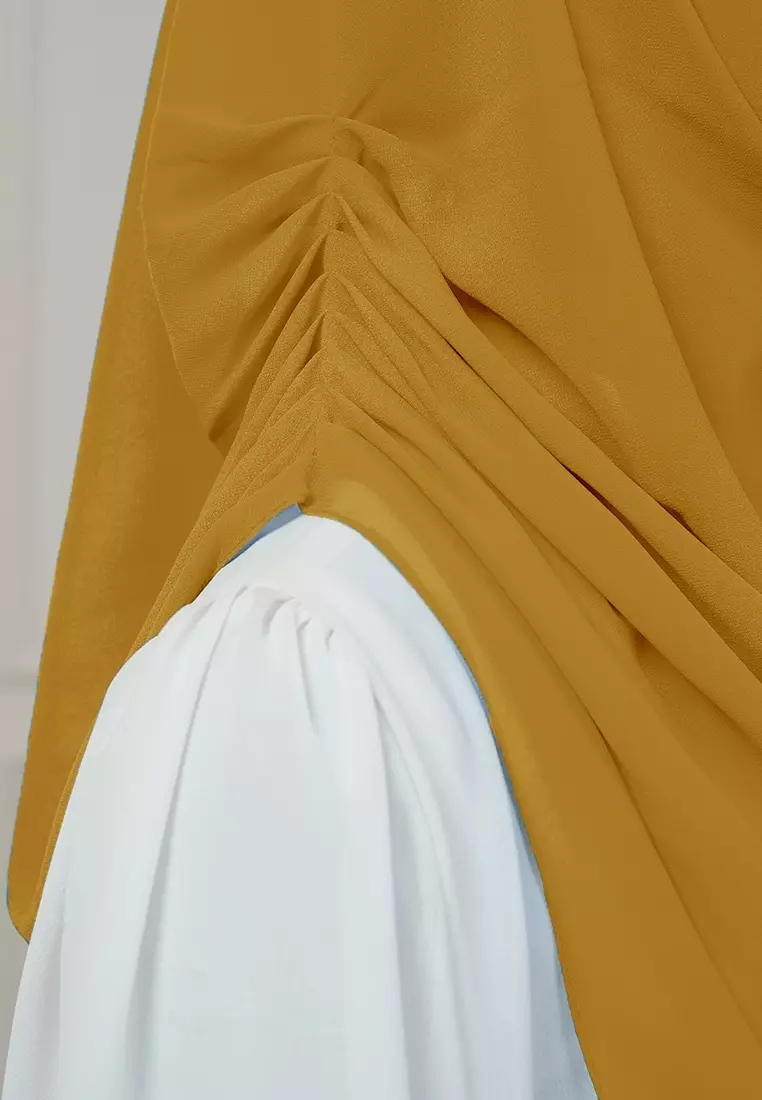 HIJAB INSTAN AURORA - DEEP MUSTARD