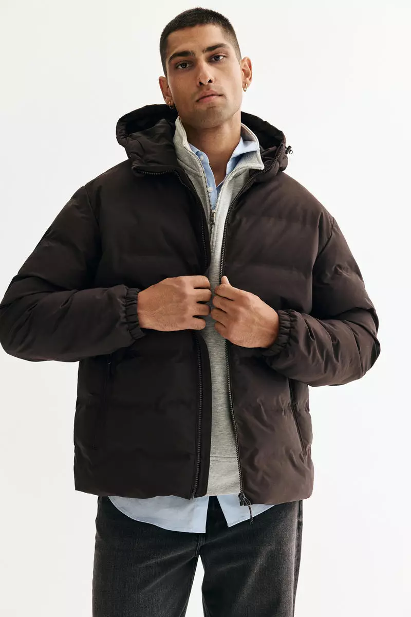 Buy H&M Regular Fit Water-repellent puffer jacket Online ZALORA
