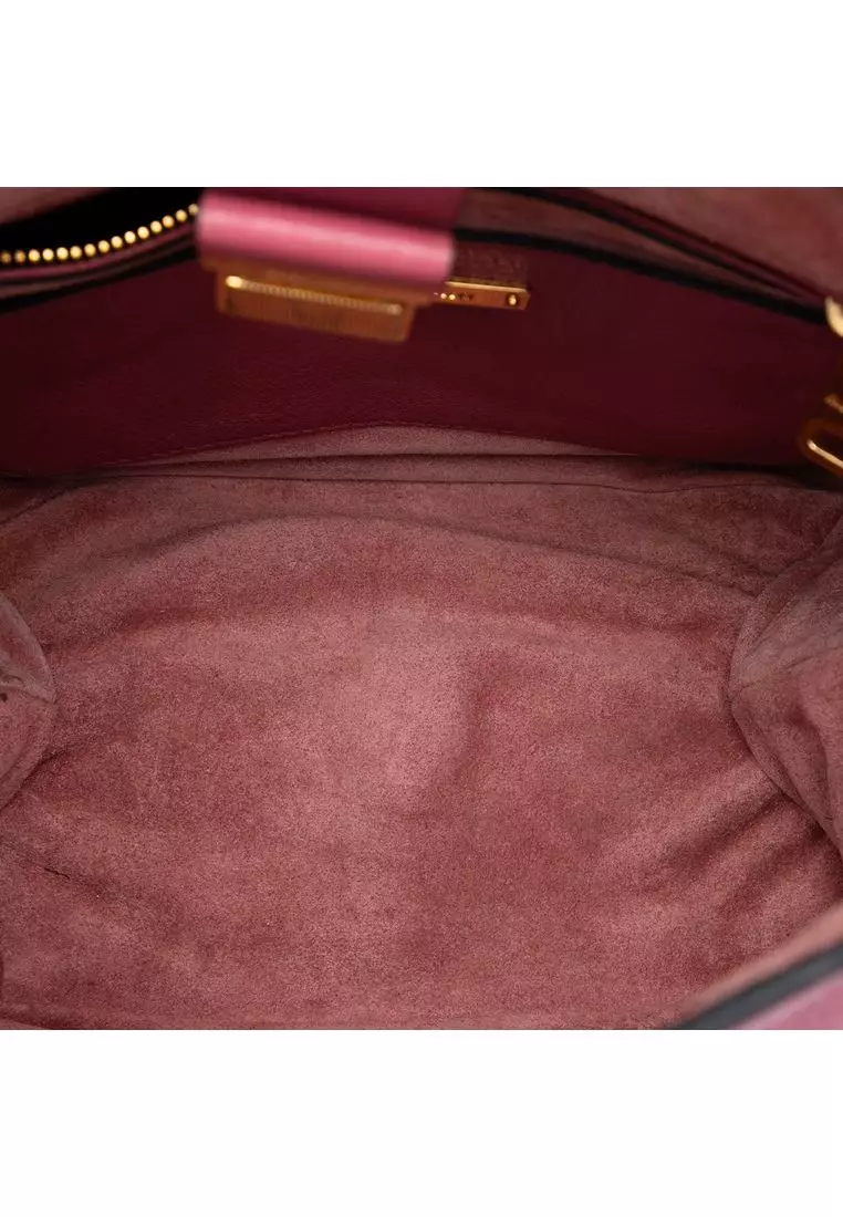 Pre-Loved Miu Miu Goatskin Madras Convertible Hobo