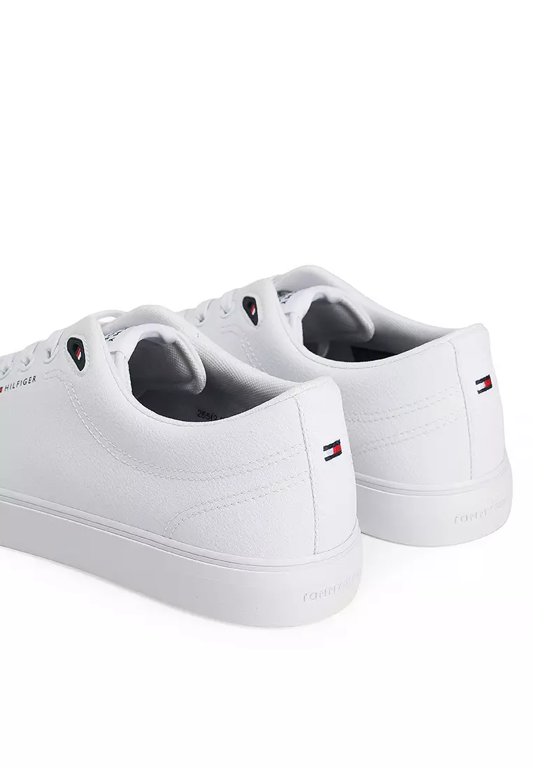 Lace-Up Trainers With Leather - Tommy Mainline