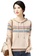 Its Me beige Fashion Striped Hooded Sweater 840A4AA390BECAGS_2