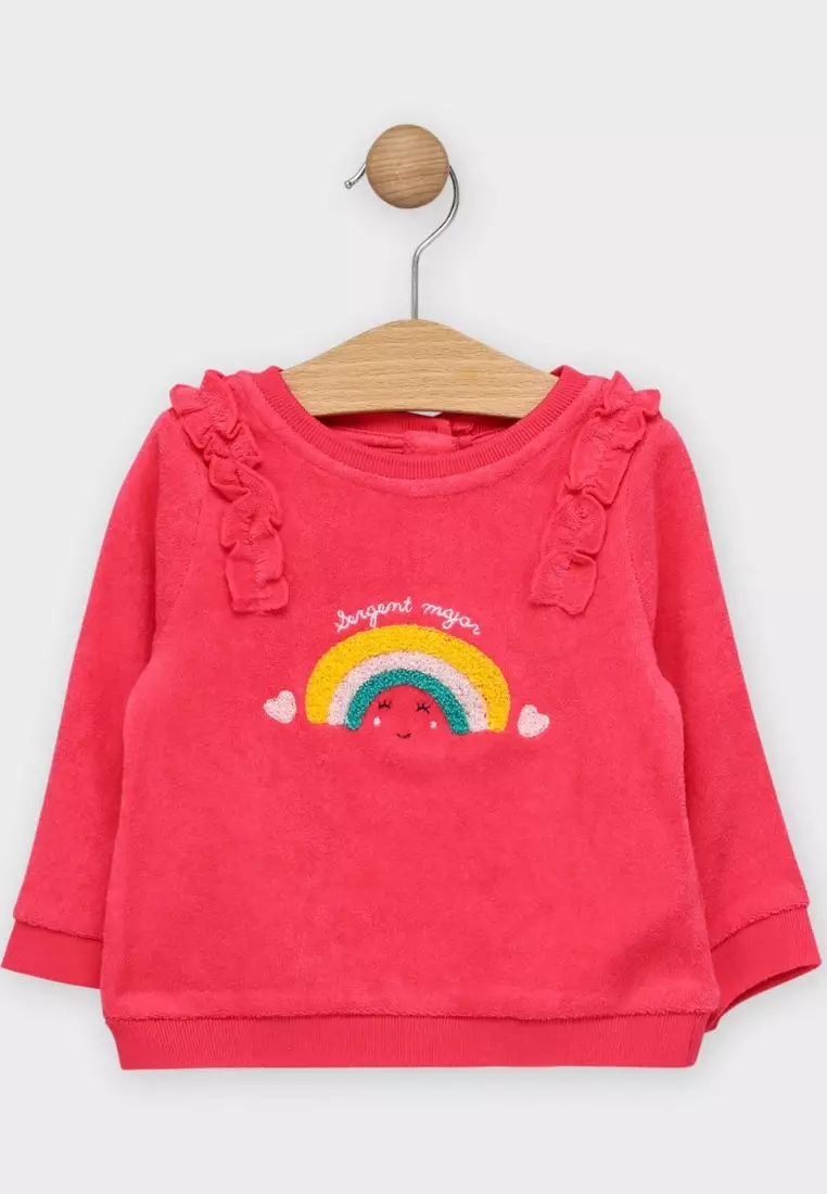 Rainbow print jumper outlet