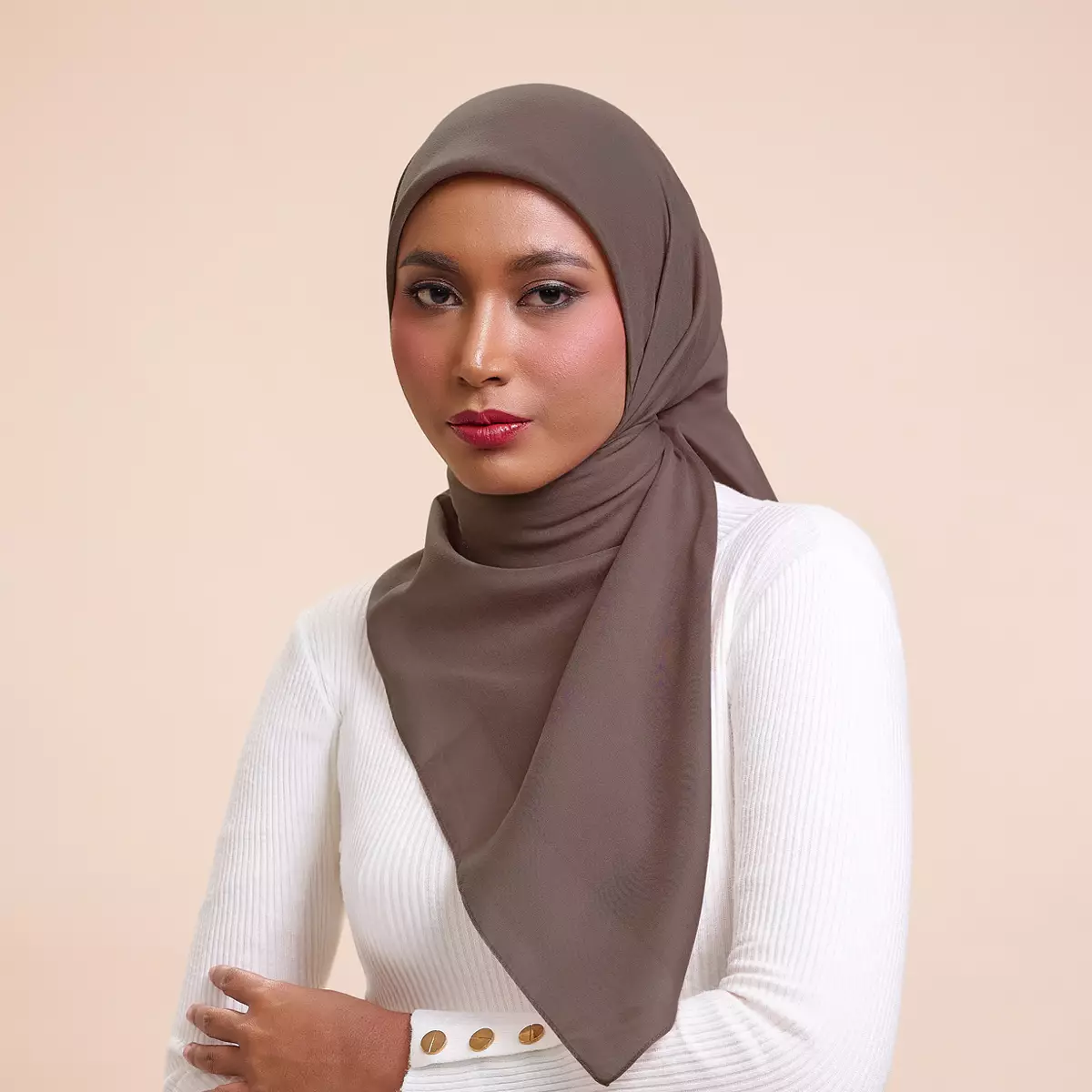 ZM Zaskia Mecca - Shera Roasted Ultrafine Voal Shiny Hijab Wangi Square - Kerudung Segi Empat Daily