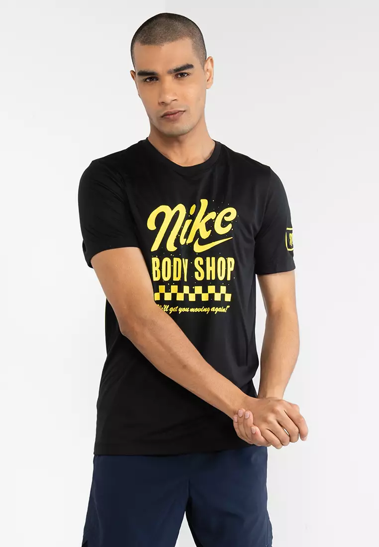 Nike training poly t shirt online