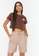 Trendyol beige Basic Regular Fit Shorts 768CAAAE429886GS_4