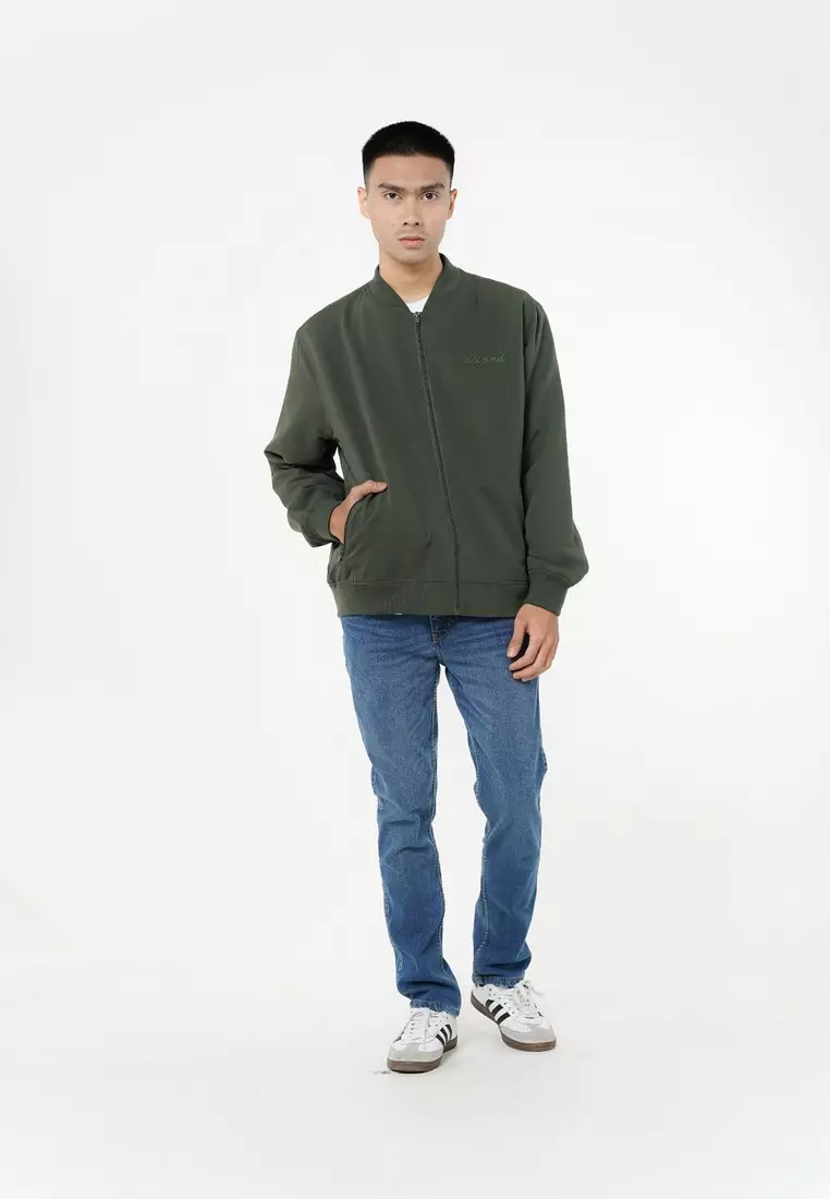 3Second Men's Bomber Jacket Regular Fit Polyester Twill Cosmo HP-C010326