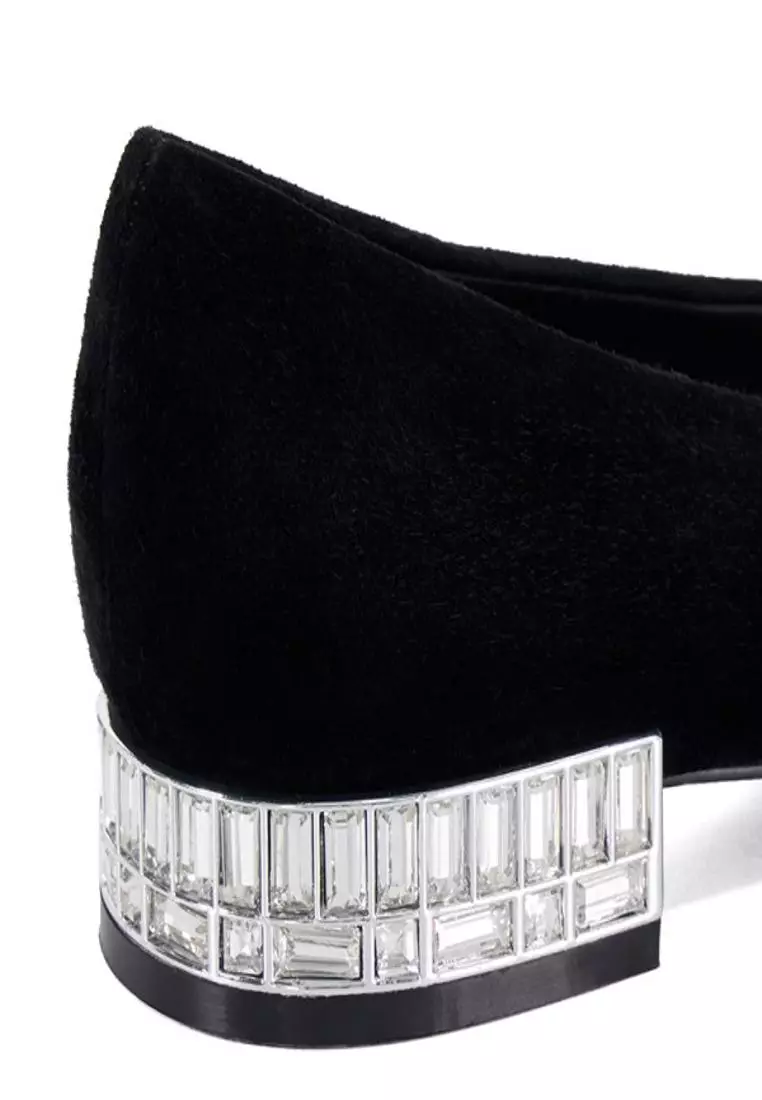 Ballerina Black Block Heel