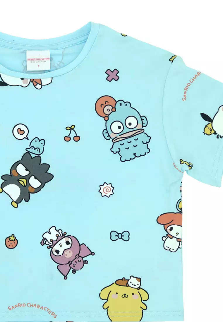 Girls Licensed Graphic Boxy T-Shirt "Duo All-Over Print"