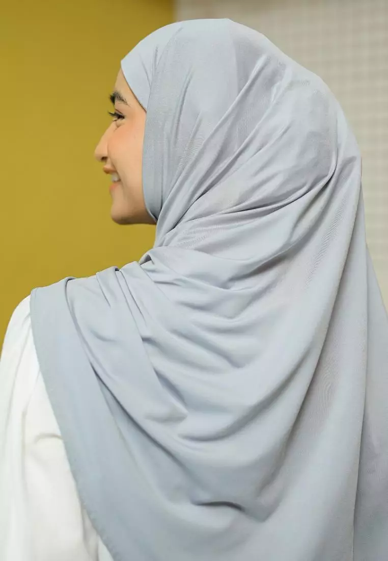 Rayna Instan Jersey (Hijab Instan Jersey) Light Grey