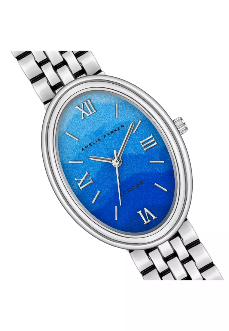 Elegant Amelia Parker Women's Watch with Stainless Steel Watch Bracelet