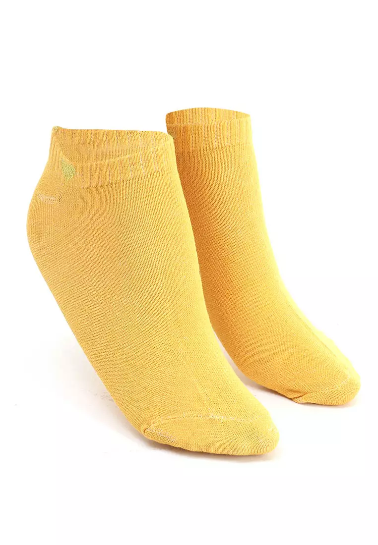Nercyla Kaos Kaki Wanita Love Ankle Socks Casual Footwear Material Spandex ORIGINAL - Yellow