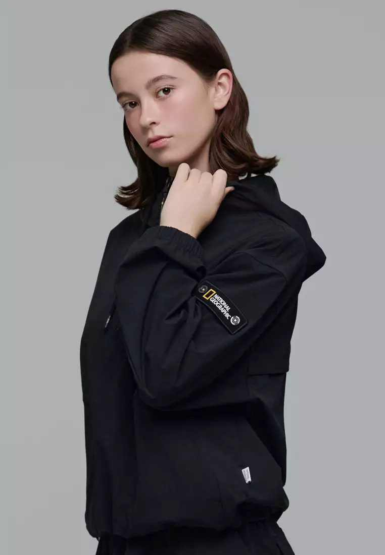 女裝ARCHELON梭織彈性連帽Anorak外套