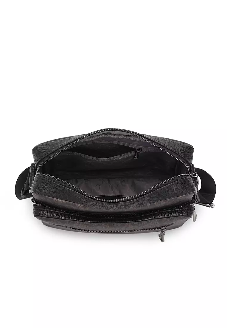 Men's Sling Bag / Crossbody Bag (Tas Selempang Pria) - Cokelat