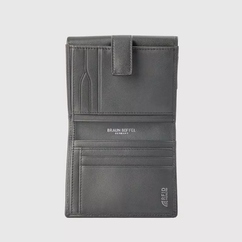 X 2 FOLD SMALL WALLET WITH EXTERNAL COIN COMPARTMENT