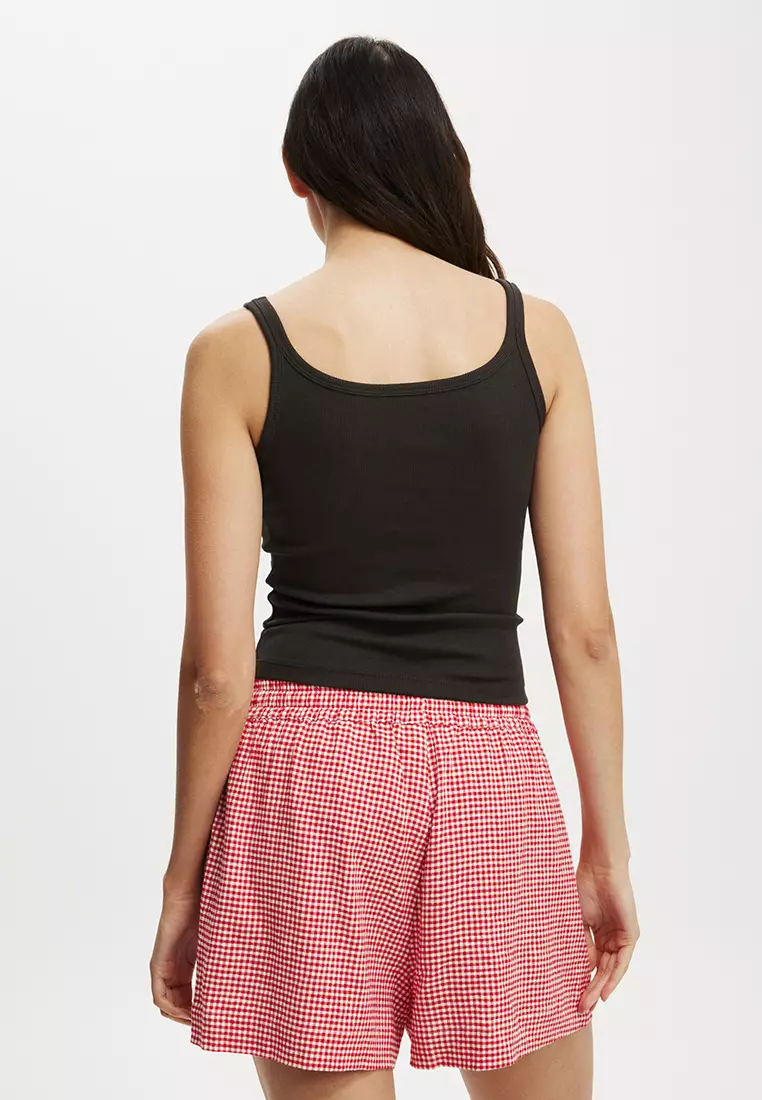 Scoop Neck Graphic Cami Top