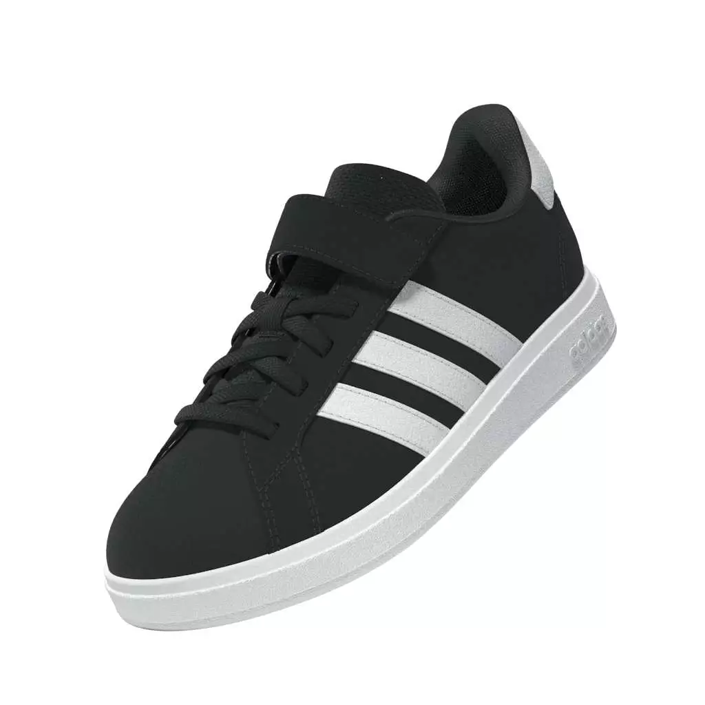 ADIDAS Grand Court 2.0 Shoes El C IE5995 - Sepatu Anak (Hitam)