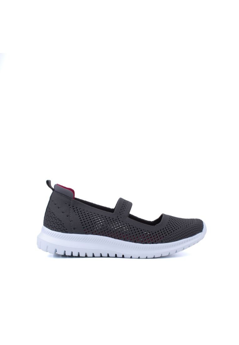 LARRIE Women Grey Stretchy Secure Sporty Sneakers