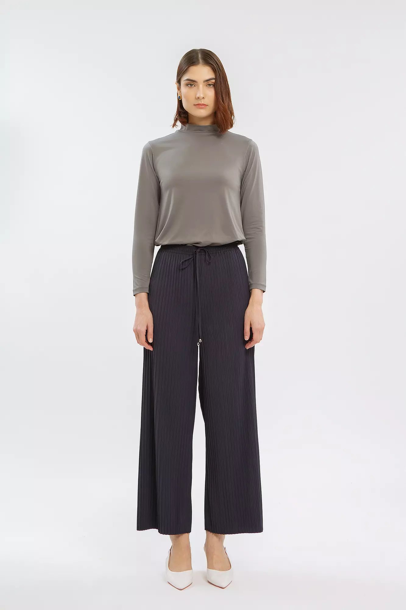 Minimal Janihe Pants Dark Navy WARNA DARK NAVY