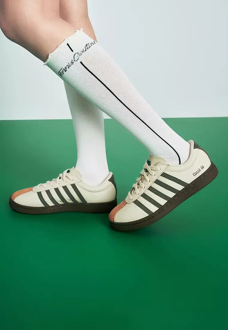 WOMEN'S NEW CLASSIC 66 LEATHER SNEAKERS