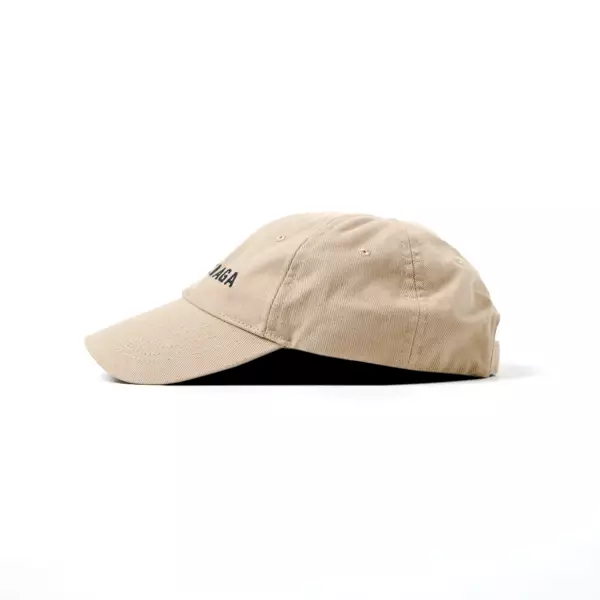 Topi BALENCIAGA TEXT BLACK BEIGE CAP 100% ORIGINAL
