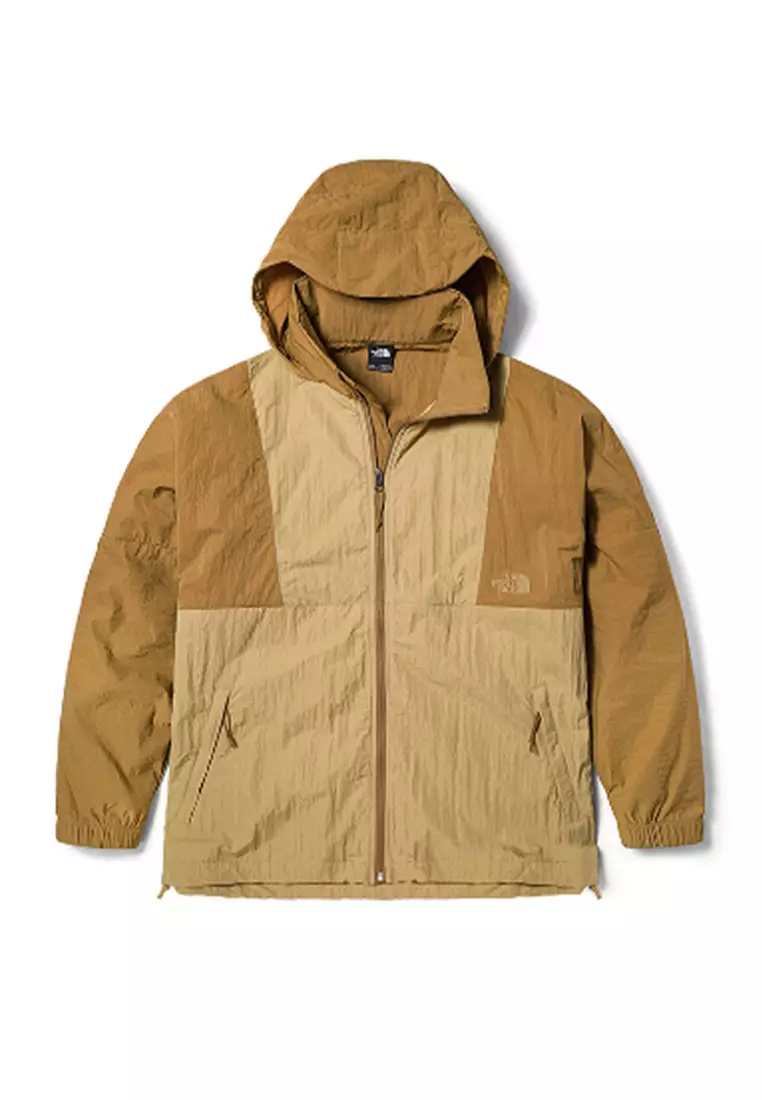 north face brown utility lightweight jacket