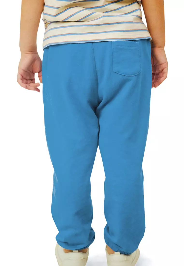 Baby Boys Drawstring Joggers With Ball Embroidery