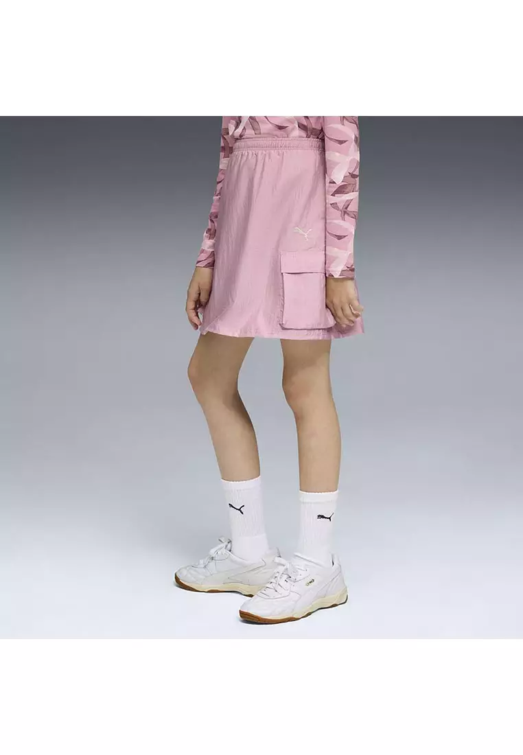 Bowtique Woven Cargo Skirt