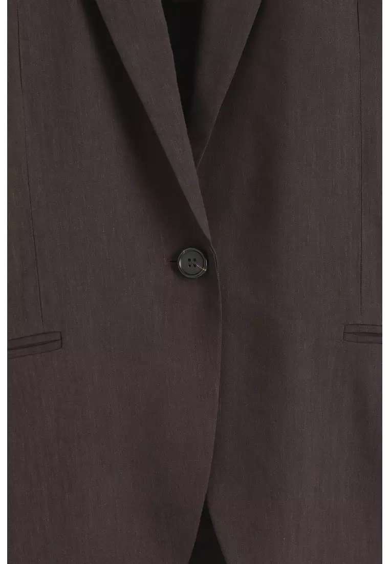 SINGLE-BREASTED LINEN BLAZER