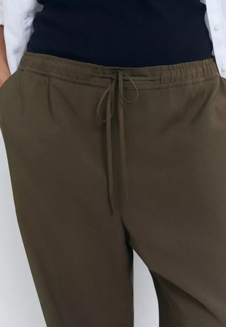 Drawstring Flowy Trousers