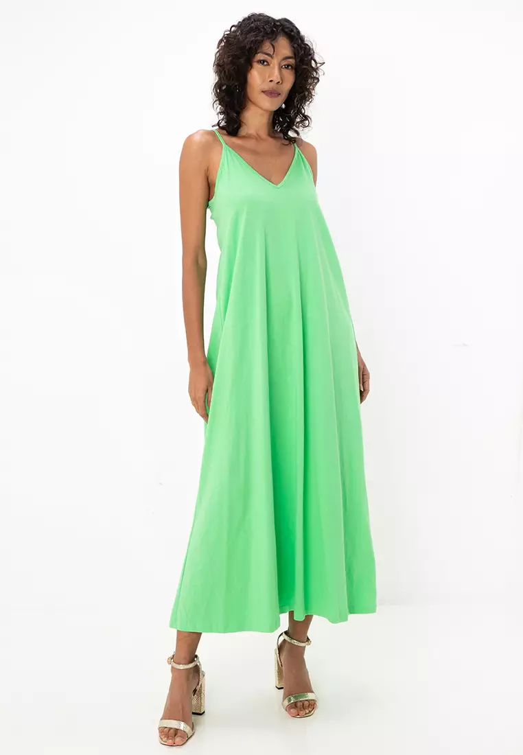 Asos design deep v pep hem midi dress new arrivals