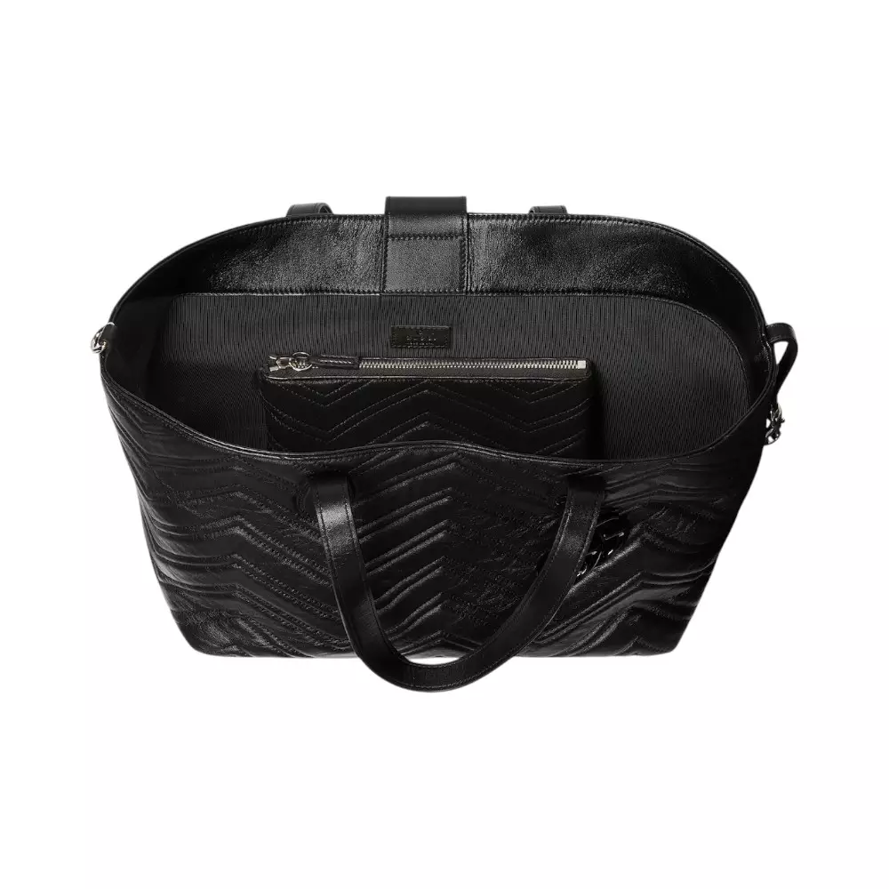 GG Marmont Medium Tote Bag Black