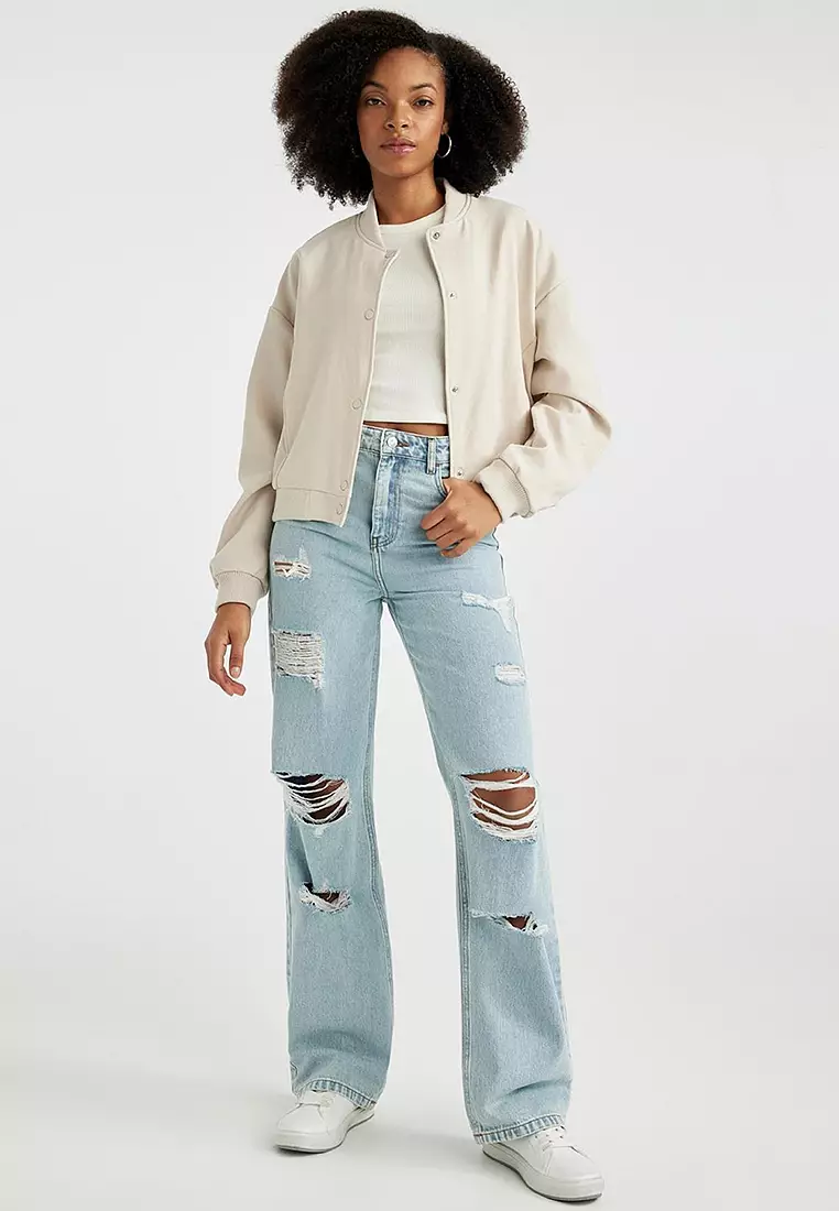 Long Sleeves Bomber Jacket