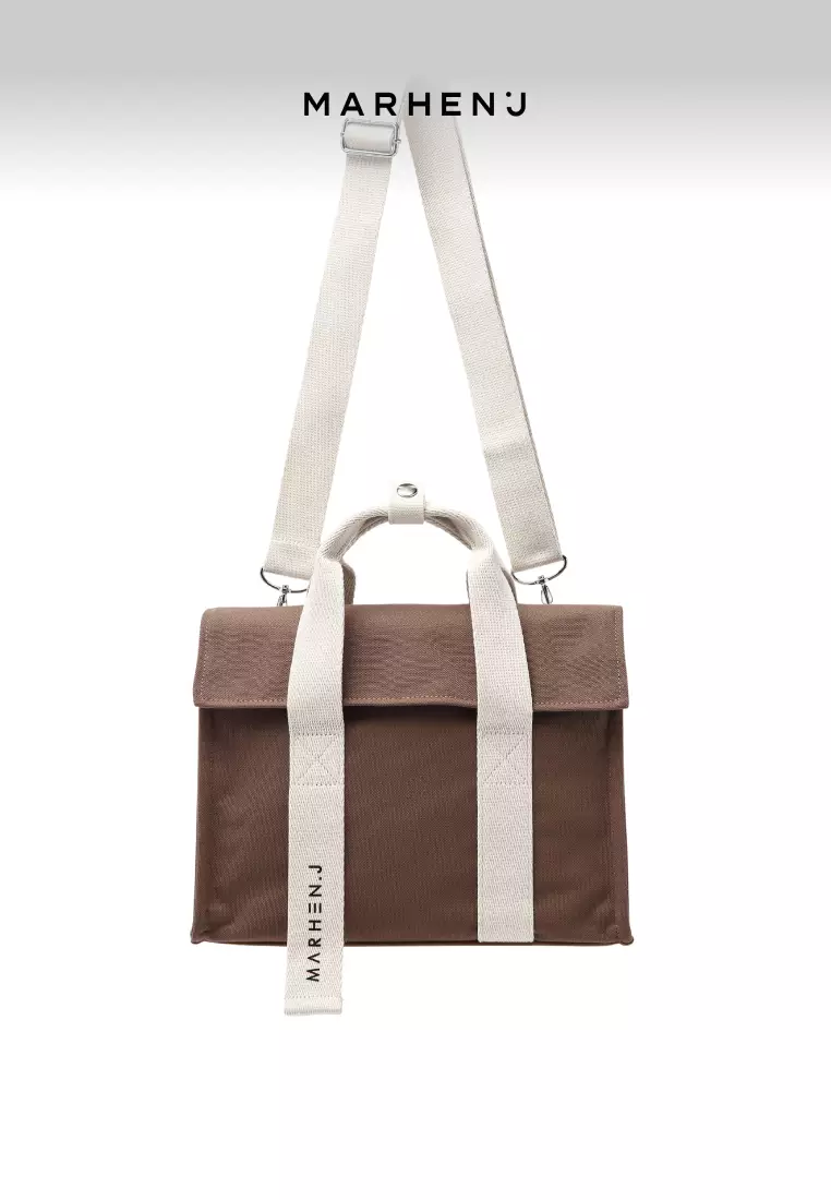 ROY MINI Canvas Crossbody Bag Sand Beige