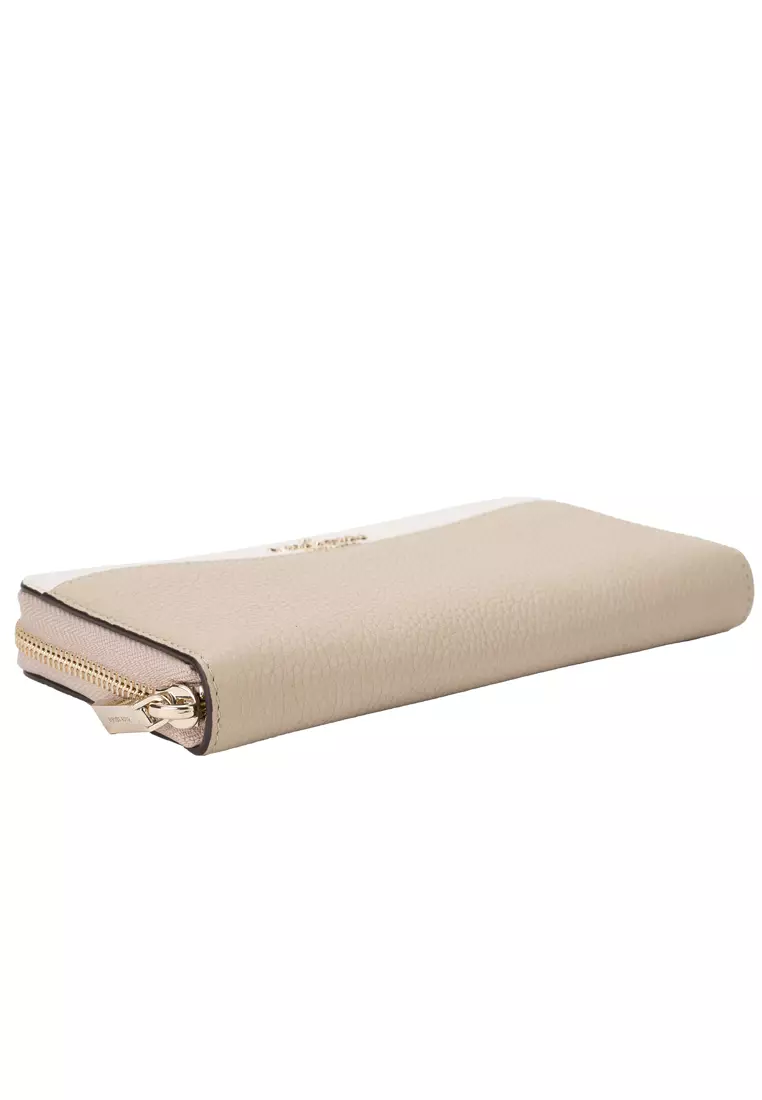 Leila Large Continental Wallet - Light Sand