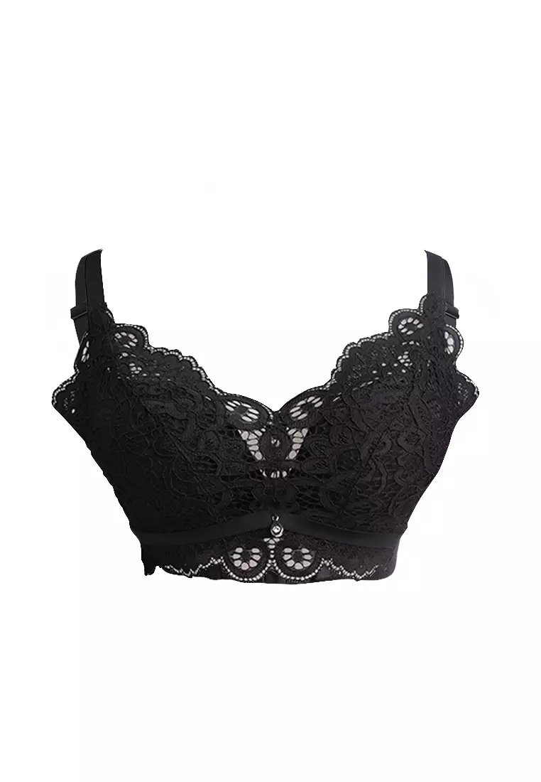 Lace Wide Back Wing Push up Bra